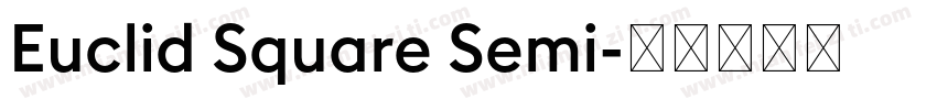 Euclid Square Semi字体转换